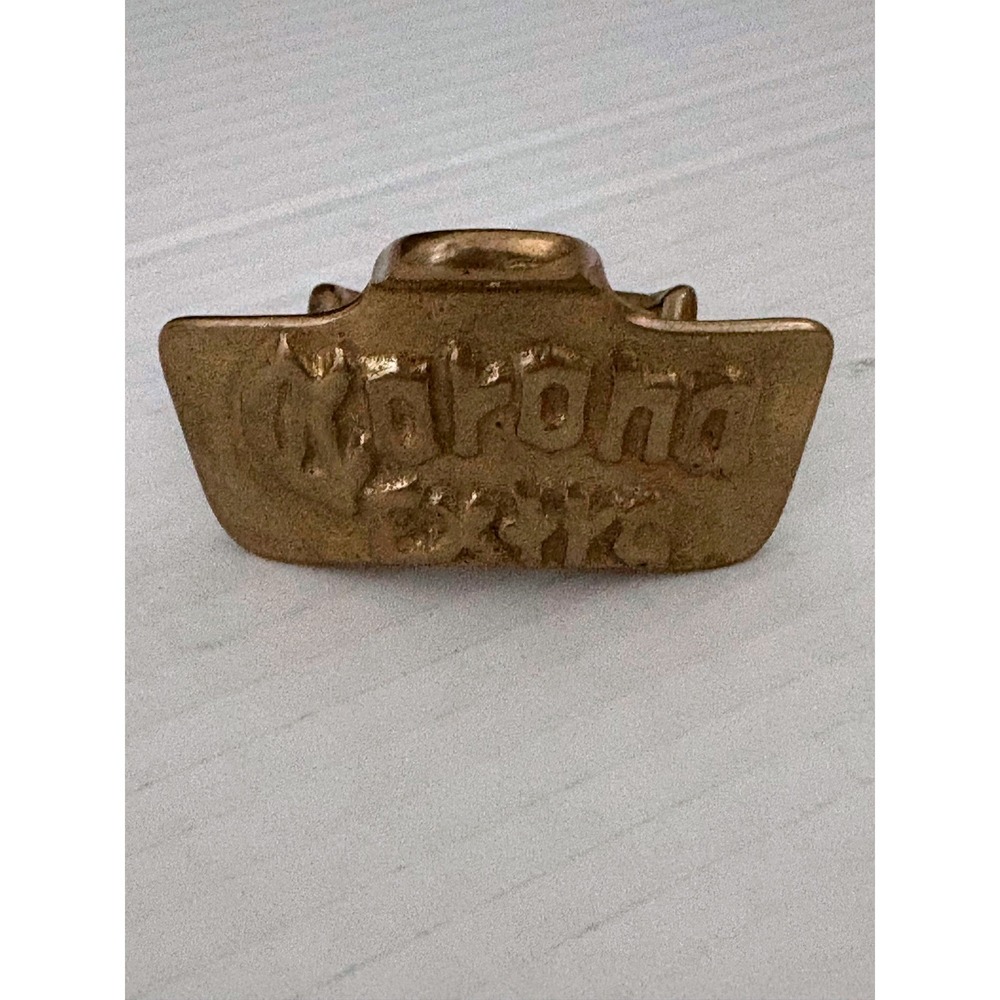 Corona Extra Wall Mounted Bottle Opener Vintage Brass Tone Metal Barware Gold